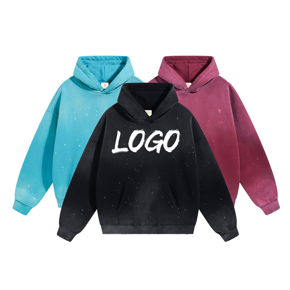 Oversized Hoodie 2026 New Style Streetwear Custom Puff Printing High Quality Waxing Printing Vintage Men's Hoodies & Sweatshirts