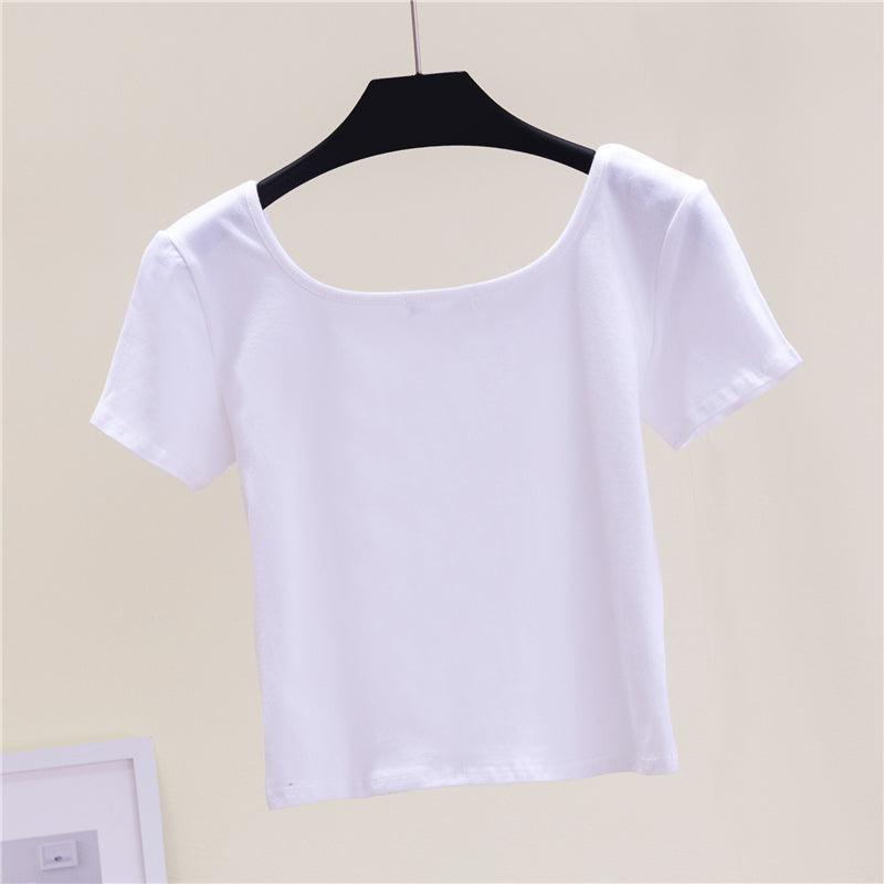 Wholesale Women's t Shirt Summer Short Style High Quality New Design Blank Multi Color Customized Dtf Transfers for t Shirts