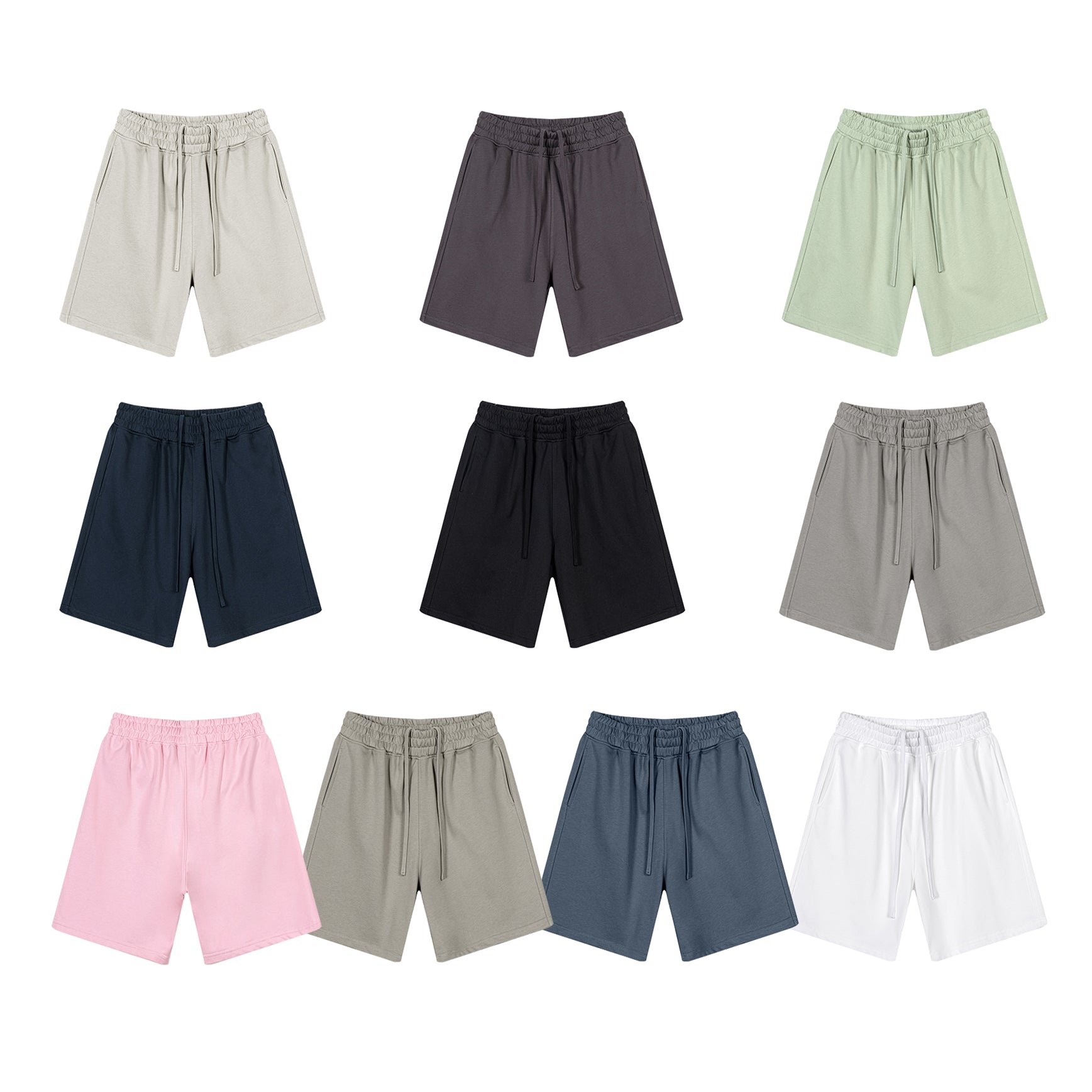 Customized Short High Quality Blank Loose Summer Pure Color Streetwear Fashion New Design Dtf Transfers for Shorts