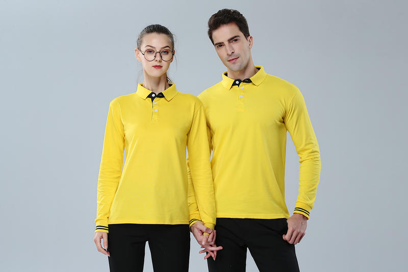 Custom logo 8 Color Toner Pad Long Sleeved Collarless POLO Shirt Plain for Printing Multiple Processes to Choose From Summer