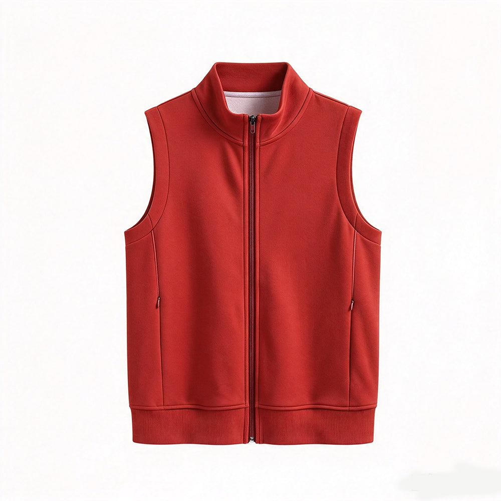 Three Color Silver fox Fur Sleeveless Zipper Pullover Hoodie Can Design Patterns for You for Free High Quality Short Hoodie