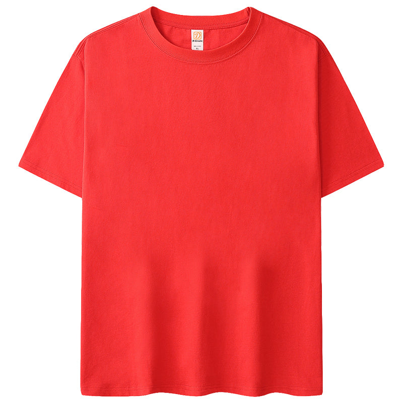 Men's T-shirts Custom Loose Short Sleeve Wholesale High Quality 100% Cotton Oversize Personalized Heat Transfers for T-shirts