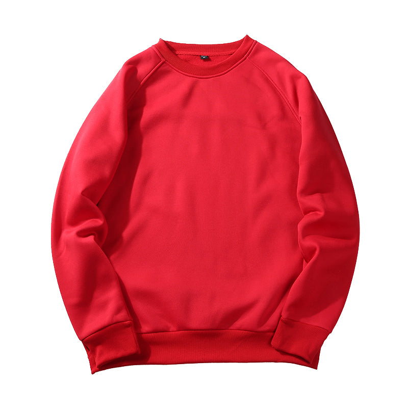 All Polyester Fiber Slanted Shoulder Fleece Pullover with Round Neck and Loose Fit Design Fall and Winter Style Men High Quality
