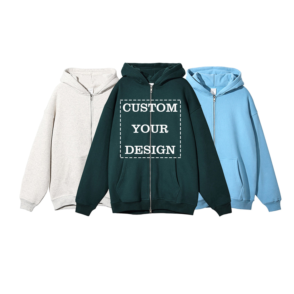 Custom Zip Hoodies Fleece Streetwear Custom Distressed Embroidery High Quality Polyester/Cotton New Design Sweaters and Hoodies