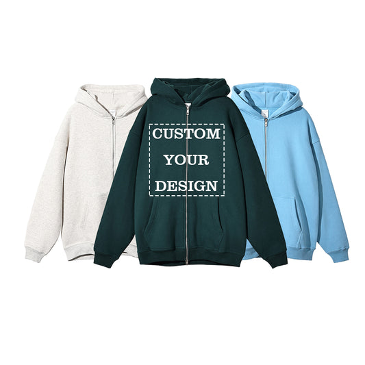 Custom Zip Hoodies Fleece Streetwear Custom Distressed Embroidery High Quality Polyester/Cotton New Design Sweaters and Hoodies