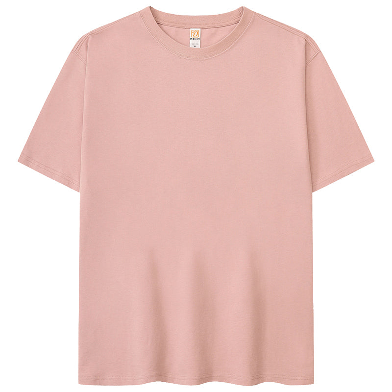 Customized logo T Shirt for Men High Quality Printed 100 Cotton Blanct Shirts Plain Oversized Tshirt American Streetwear Style