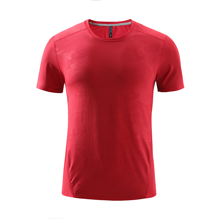 Oem Brand Summer t Shirt for Men High Quality  Quick Drying Horizontal Stripe Jacquard Fabric Plain Tshirts for Printing