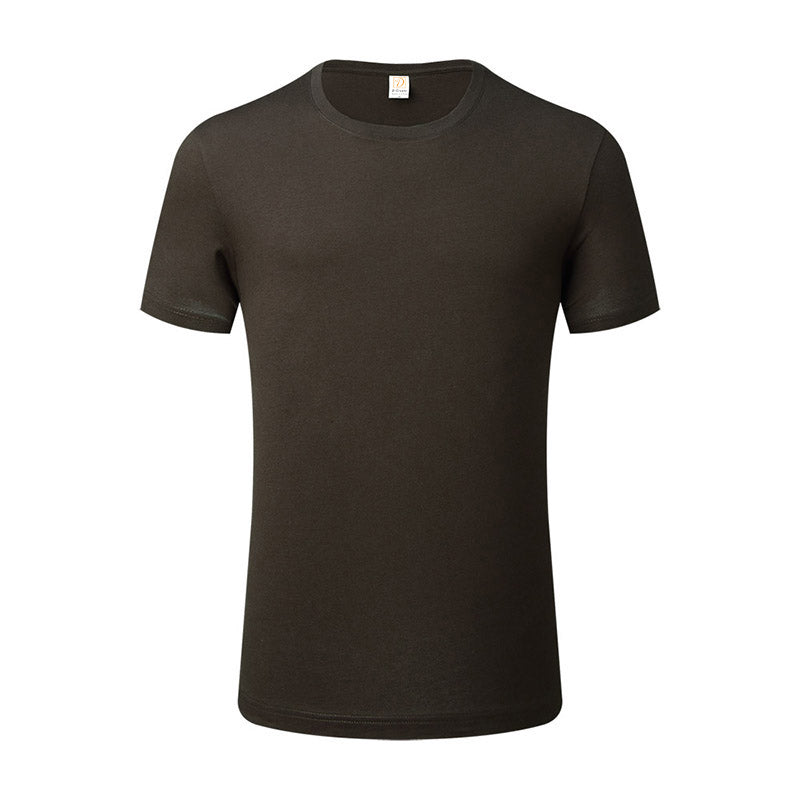 Streetwear Customized t Shirts  High Quality Pure Color 100% Cotton Round Neck Blank Fashion Design Puff Print T-shirt for Boys