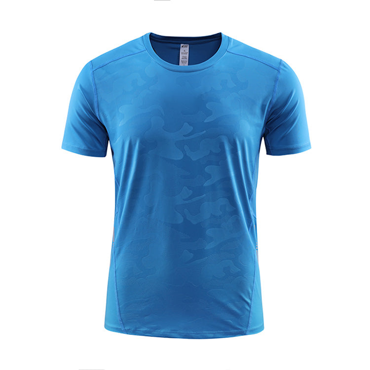 Oem Brand Summer t Shirt for Men High Quality  Quick Drying Horizontal Stripe Jacquard Fabric Plain Tshirts for Printing