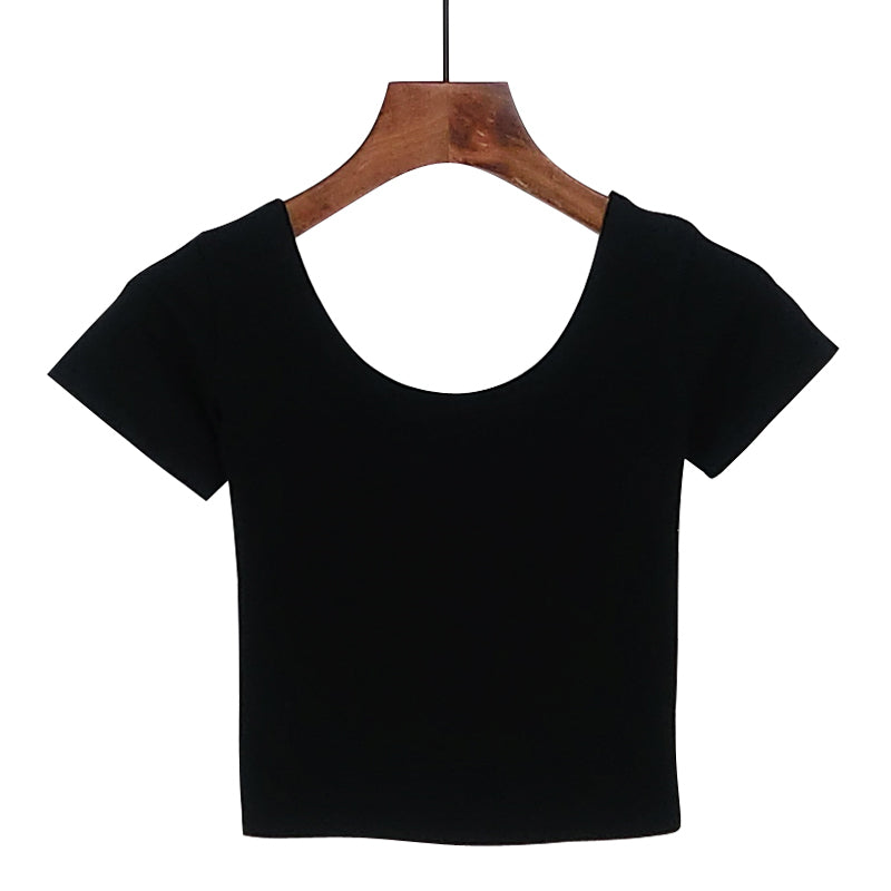 High Quality Streetwear Custom Blank Round Neck Pure Color Short Sleeve Distressed Embroidered Heat Transfers for T-shirts