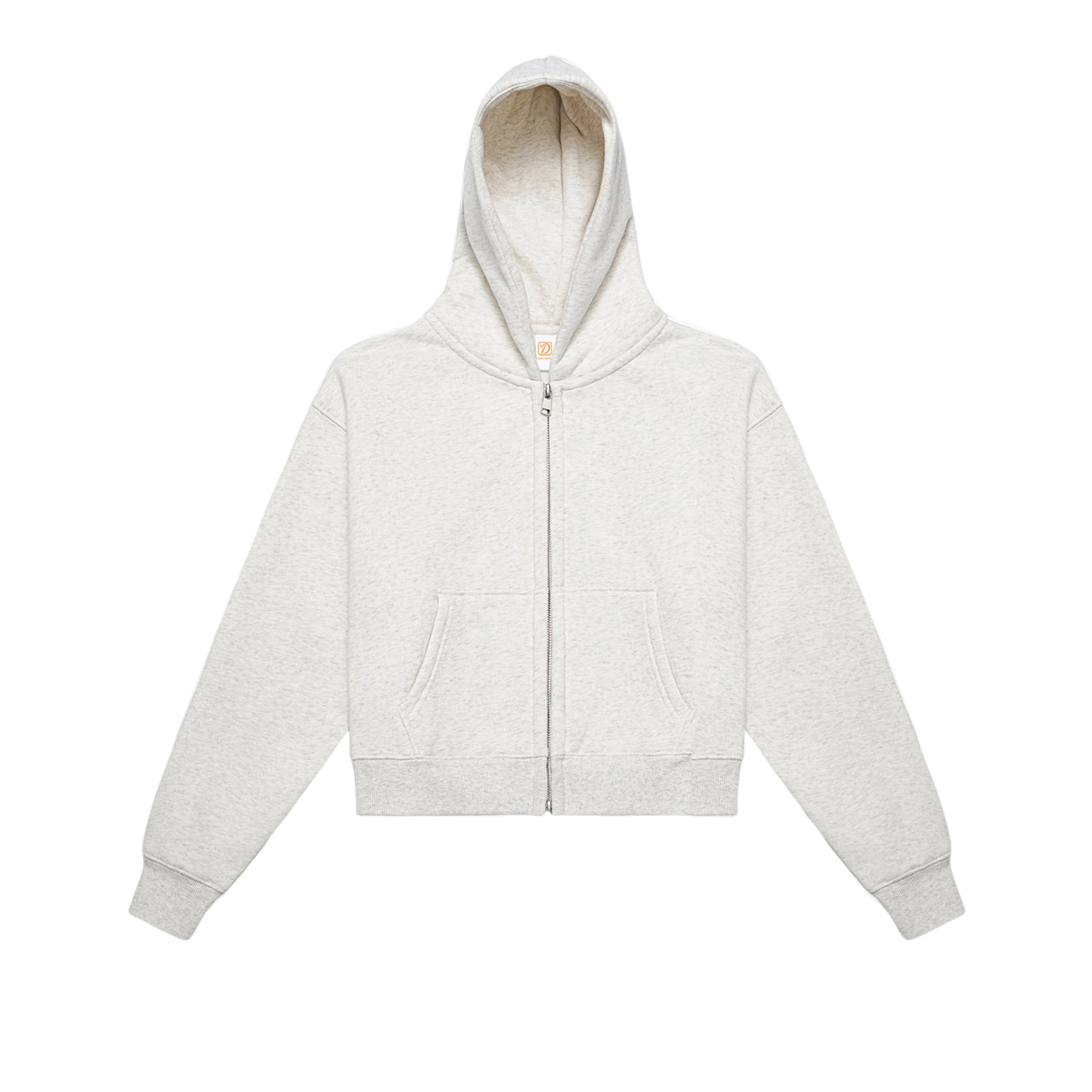 Women's Hoodies Heavyweight Fashion Crop Top Short High Quality Sport Blank Pure Color Custom Zip up Fleece Drop Shoulder Hoodie