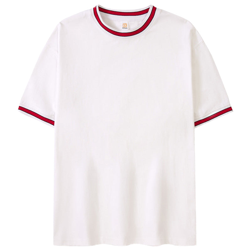 Men's T-shirts Custom logo Blank Short Sleeve High Quality Round Neck Streetwear Fashionable Wholesale Plain Cotton Tshirt