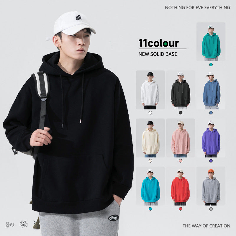 Manufacturer Blank Pullover Heavyweight Polyester Streetwear Terry Black Oversized Sublimation Drop Shoulder Hoodie