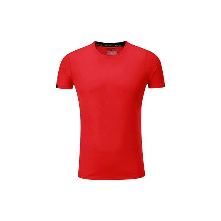 Oem Brand Summer t Shirt for Men High Quality Quick Drying Horizontal Stripe Jacquard Fabric Plain Tshirts for Printing