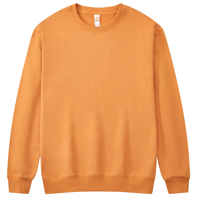 Manufacturer Hoodies Pure Cotton French Style Looped Loose Fitting Slightly Dropped Shoulder Round Neck Pullover Vintage Style