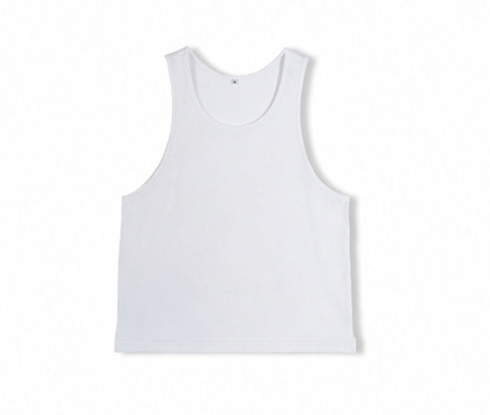 American Style Customized  Exercise and Fitness V Neck Backless Sleeveless of High Quality Loose Style Pure Color for Men's Use