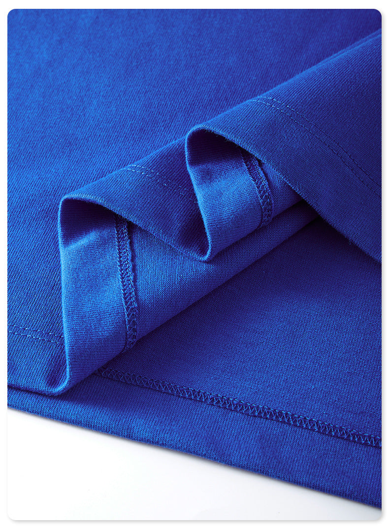 Plus Size Drop Shoulder Custom logo 100% Cotton High Quality Heavyweight Streetwear Tf Transfers for t Shirts Set