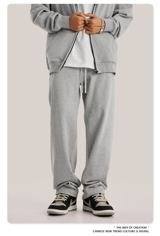 10 Color Heavyweight Casual Long Pants American Style Loose Straight Cut Joggers Sweatpants Spring and Autumn Collection