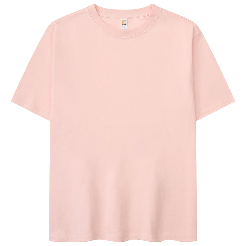 Customized logo T Shirt for Men High Quality Printed 100 Cotton Blanct Shirts Plain Oversized Tshirt American Streetwear Style