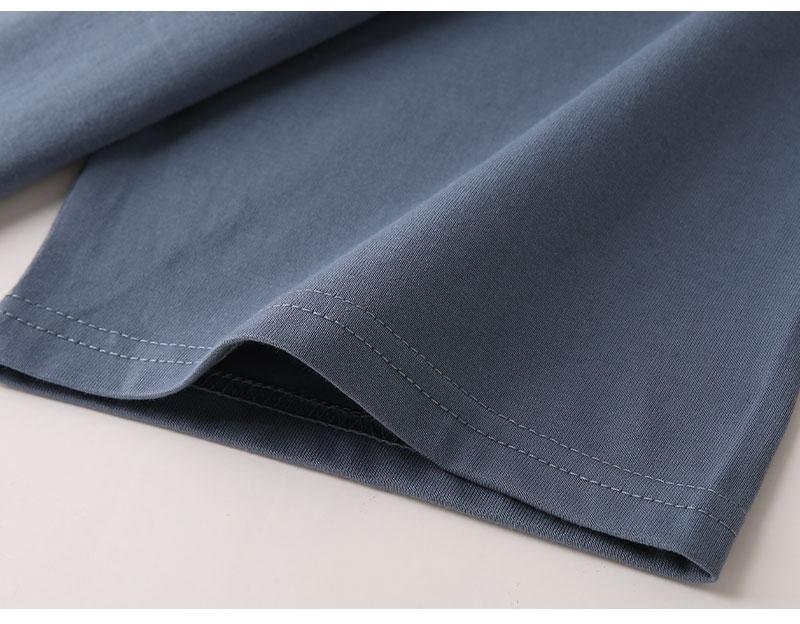 Wholesale Oversized Drop Shoulder Round Neck Heavyweight 100% Cotton Streetwear High Quality Fashion Heat Transfers for T-shirts