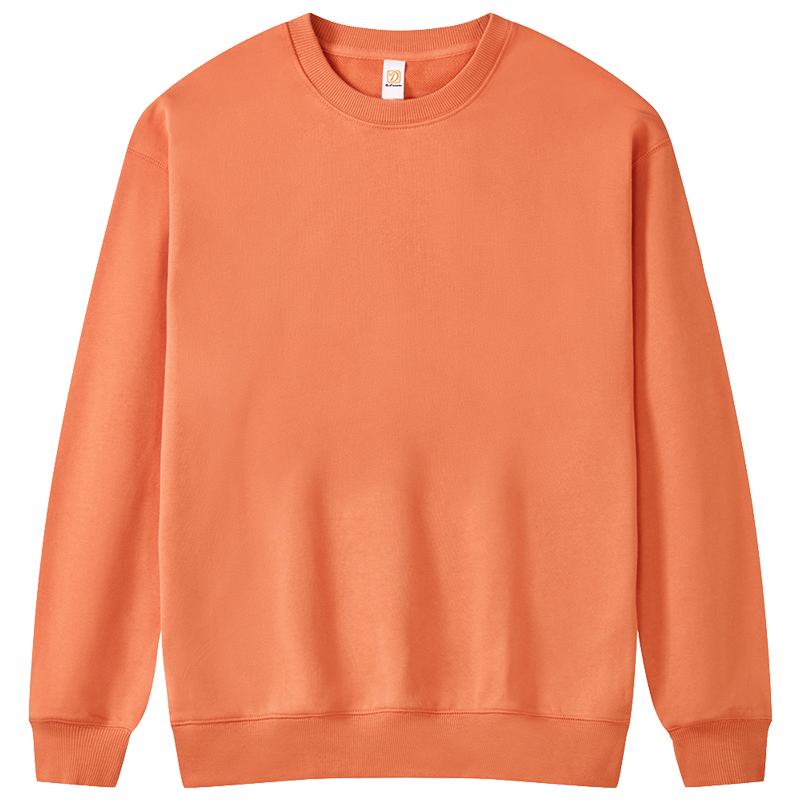 Manufacturer Hoodies Pure Cotton French Style Looped Loose Fitting Slightly Dropped Shoulder Round Neck Pullover Vintage Style