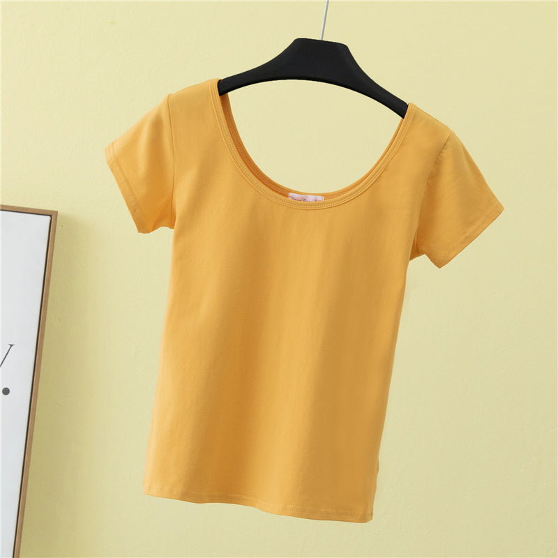 T-shirts Manufacturers Heavyweight Pure Color Custom Round Neck Short Slim Fit Blank High Quality T-shirts