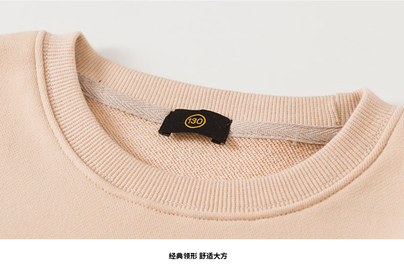Heavy Cotton 310G Heavyweight Custom Pure Color Streetwear Long Sleeve Children's High Quality French Terry Custom logo Hoodie