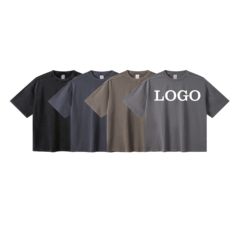 Hot Selling T-shirt Vintage Crew Neck High Quality Patchwork Wholesale Puff Print Casual Sport Summer New Design Men's T-shirts