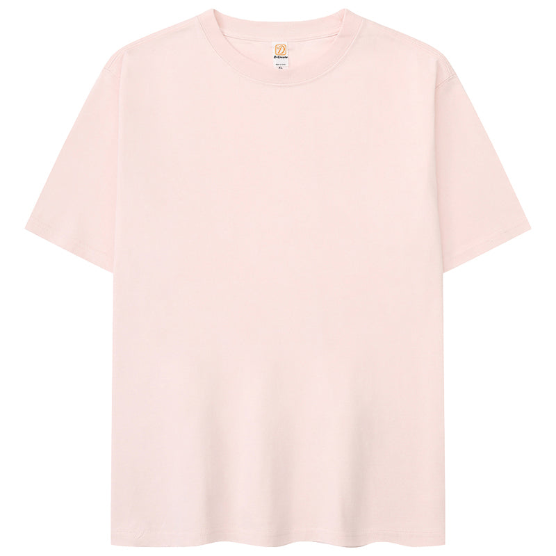 Customized logo T Shirt for Men High Quality Printed 100 Cotton Blanct Shirts Plain Oversized Tshirt American Streetwear Style