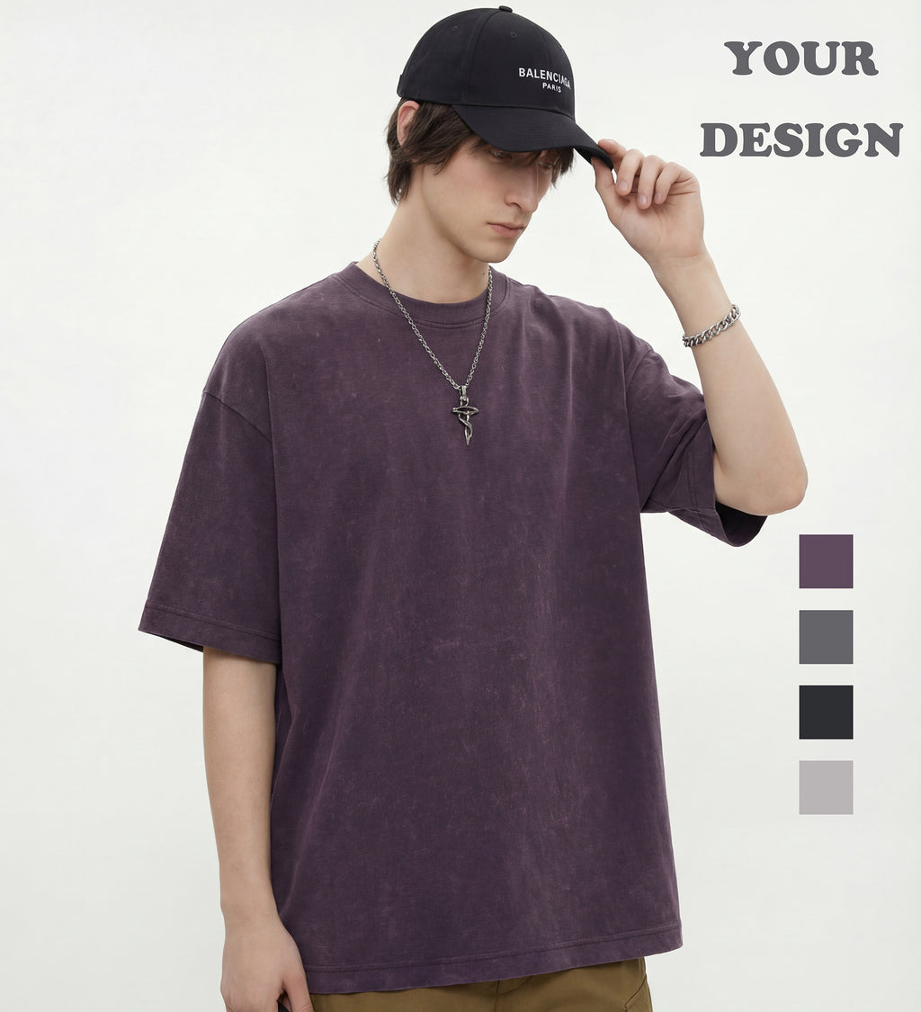 T-shirt Manufacturer Wholesale Blank Tee Summer Short Sleeve Streetwear T-shirt High Quality Design Fashion Screen Print T-shirt