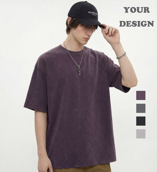 T-shirt Manufacturer Wholesale Blank Tee Summer Short Sleeve Streetwear T-shirt High Quality Design Fashion Screen Print T-shirt
