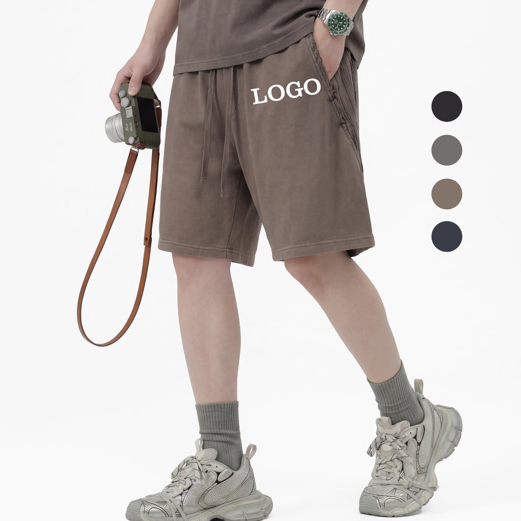 Shorts Heavyweight Vintage Custom Acid Wash High Quality Heavy Cotton Wholesale Blank Streetwear Embroidery logo Plain Shorts