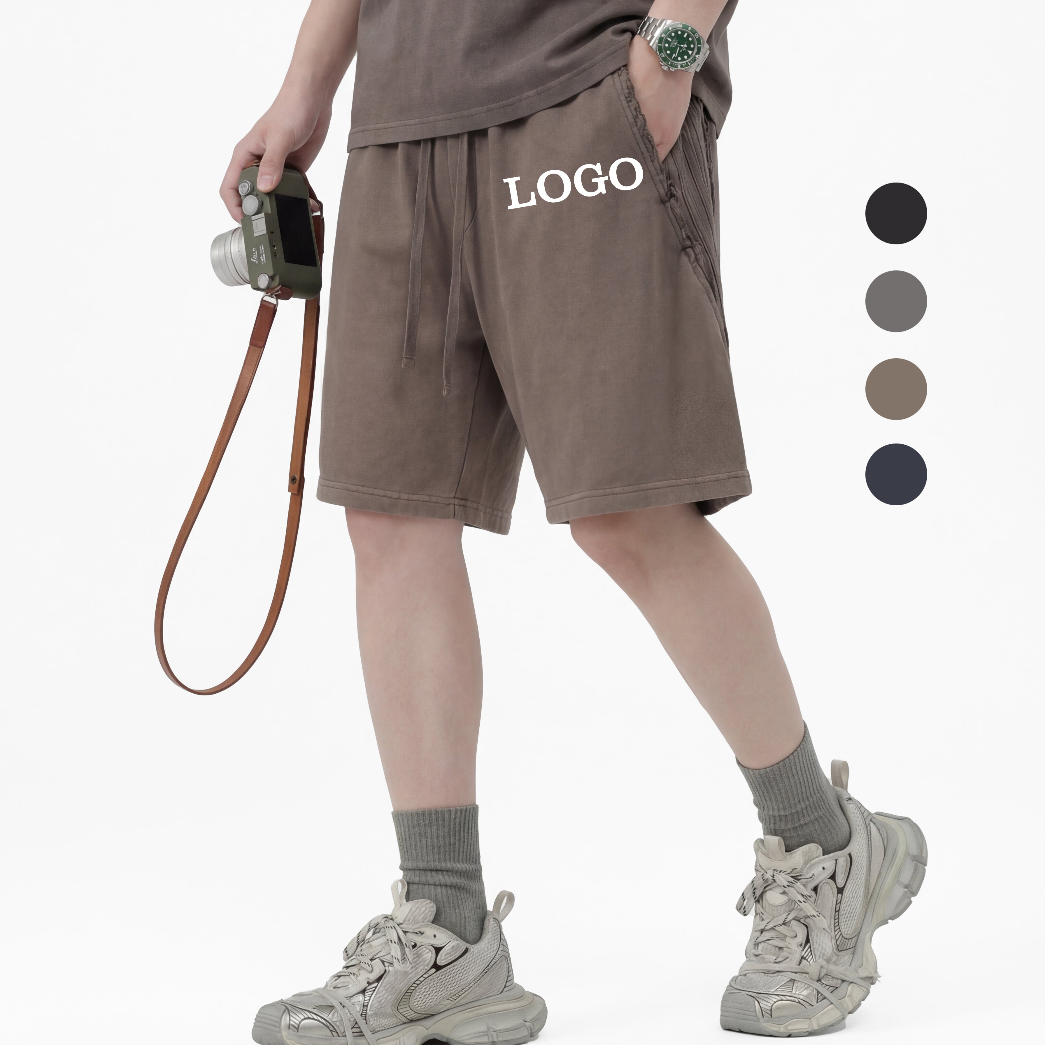 Shorts Heavyweight Vintage Custom Acid Wash High Quality Heavy Cotton Wholesale Blank Streetwear Embroidery logo Plain Shorts