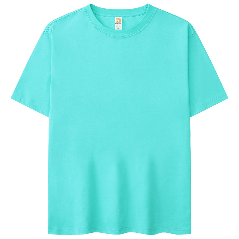 Men's T-shirts Custom Loose Short Sleeve Wholesale High Quality 100% Cotton Oversize Personalized Heat Transfers for T-shirts