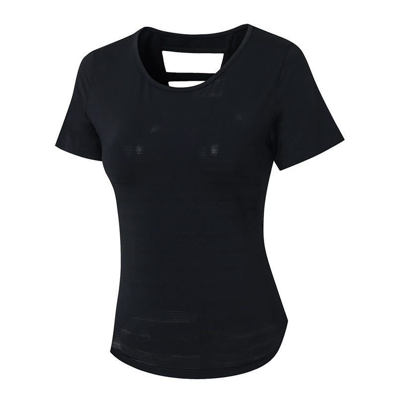 You Can Customize Your Favorite Pattern Women's Short Sleeve Cool and Breathable Fitness T Shirt Plain Tshirts for Printing