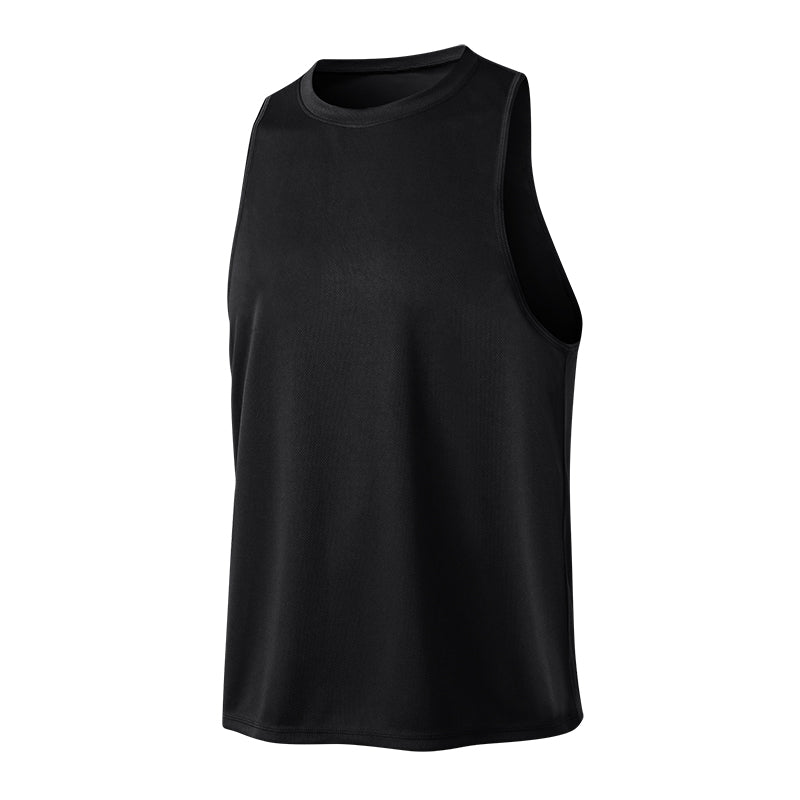 Men's T-shirts Sleeveless Breathable Quick-drying Polyester Streetwear Custom Round Neck High Qualit Heat Transfers for T-shirts