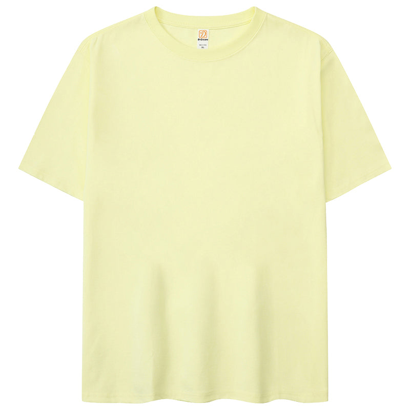 Customized logo T Shirt for Men High Quality Printed 100 Cotton Blanct Shirts Plain Oversized Tshirt American Streetwear Style