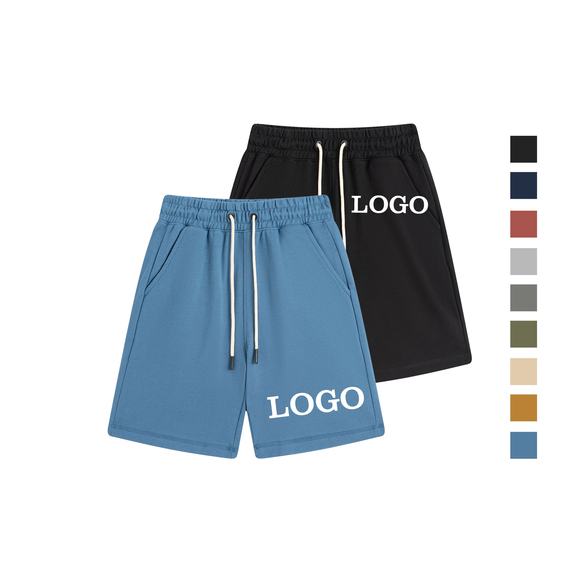 Custom logo Shorts Casual Soft High Quality Blank Custom Screen Printed 100% Cotton Streetwear Fashion Personalized Shorts
