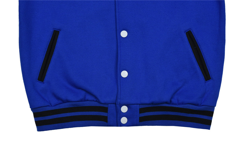 Custom Streetwear Fleece 100% Cotton 600G Heavyweight Baseball Jacket Streetwear High Quality Blanks Cutom Puff Printing Hoodie