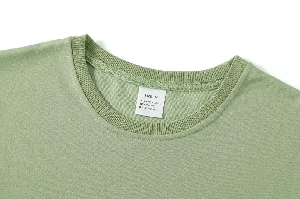 Wholesale Regular Fit Short Sleeve Pure Color Unisex High Quality Custom Terry Plus Size Heavyweight Dtf Transfers TShirt Design