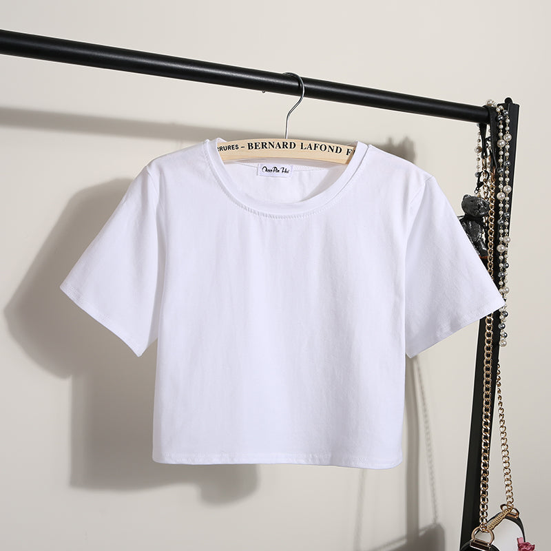 Oem Brand Customized t Shirts Multiple Processes to Choose From Ladies Tshirts Cropped Top Tshirts High Quality American Style