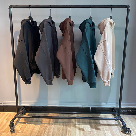 Heavyweight Polar Fleece Blank Pullover Wireless Drop Shoulder Unisex High Quality Oversized Fashion Hoodie
