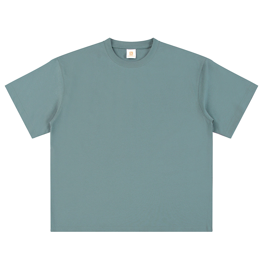 100% Cotton T-shirt Casual Custom Heavyweight Summer New Design O-neck Blank Boxy High Quality Heat Transfers for T-shirts