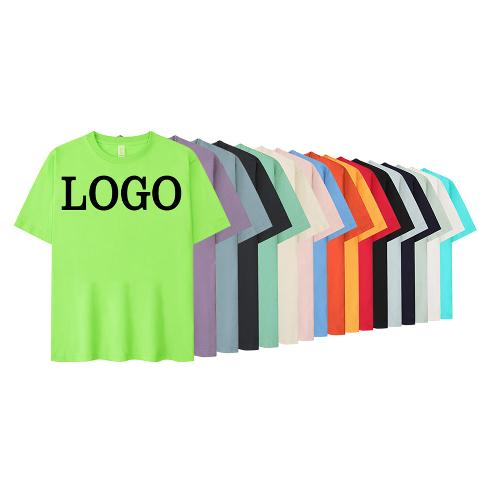 205g 100% Cotton t Shirts Plus Size High Quality Multi Color Fashionable Summer Short Sleeve High Quality Regular Fit Tshirt