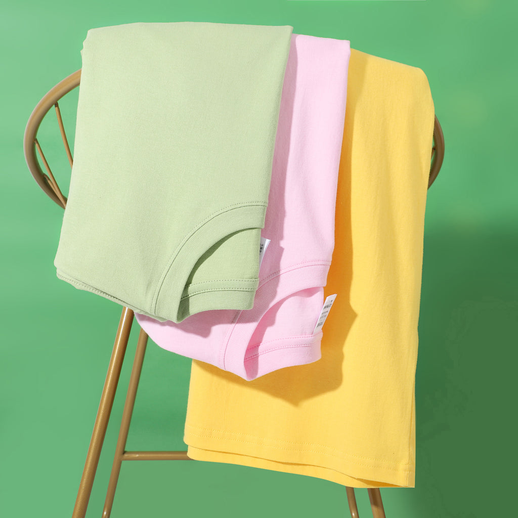 100% Cotton Regular Fit Sublimation Pure Color High Quality Heavyweight Dtf Transfers Screen Print t Shirt with Side Seams