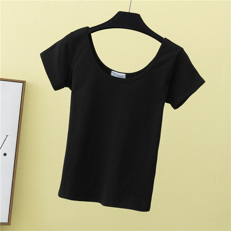T-shirts Manufacturers Heavyweight Pure Color Custom Round Neck Short Slim Fit Blank High Quality T-shirts