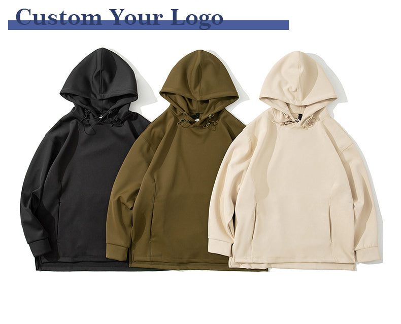 Plus Size Heavyweight Blank Hoodie Unisex High Quality Custom Puff Print Relaxed and Loose Fashion Thick Hoodies and Sweatshirts