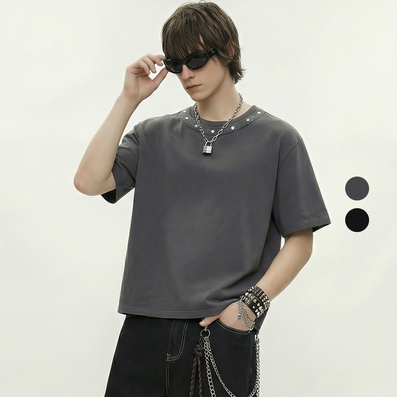 High Quality T-shirt 100% Cotton Summer Short Sleeve Custom Puff Printing Streetwear Boxy Fashion Wholesale Plain Men's T-shirts