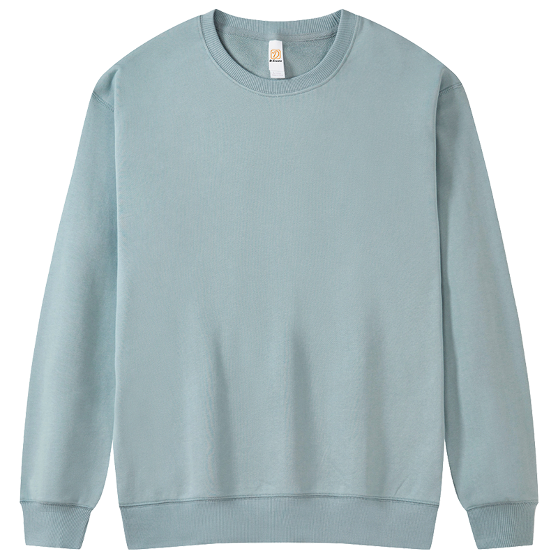Fashion Casual Pure Cotton Loose Fitting Slightly Dropped Shoulder Round Neck Hoodie Unisex Hoodies Autumn and Winter Style