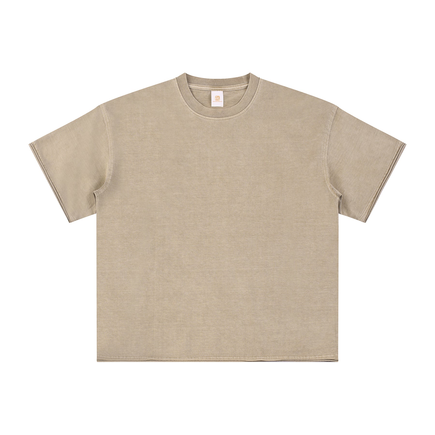 100% Cotton Custom T-shirt Vintage High Quality Streetwear Wax Printing Custom Design Short  Sleeve Round Neck Plain t Shirt